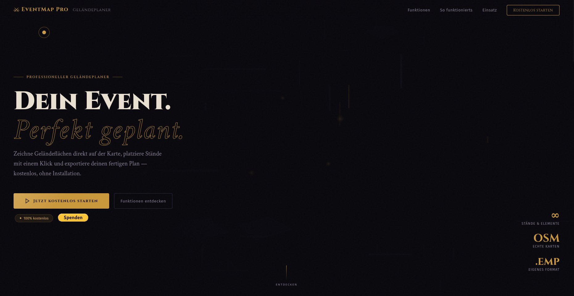 WebApp zum planen des eigenen Events